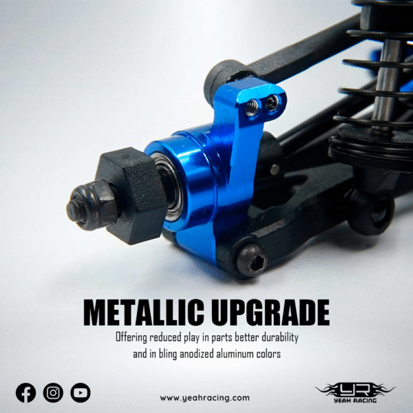 LSMB-S01DB Yeah Racing Aluminum Essential Conversion Kit For Losi 1/24 Micro-B 2WD Buggy / 1/28 Micro-T Truck - Image 8