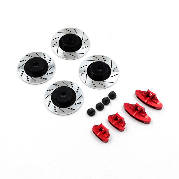 XPTS-008RD Yeah Racing Aluminum Wheel Hub Brake Disc Set for Xpress XM1 XM1S AM1 AM1S FM1S
