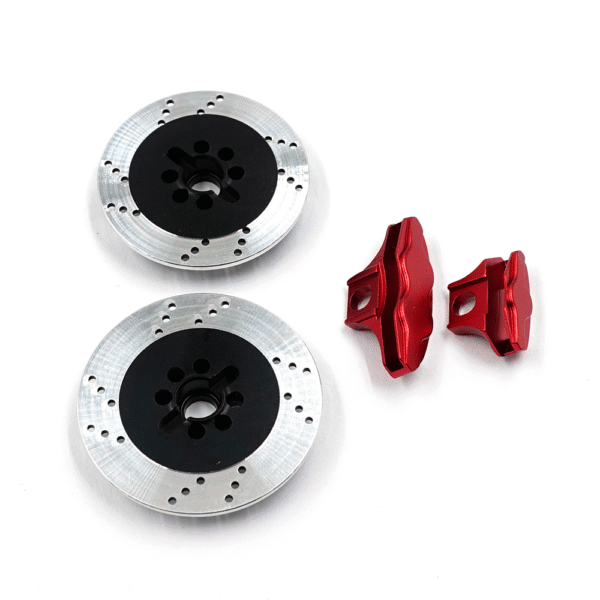 XPTS-008RD Yeah Racing Aluminum Wheel Hub Brake Disc Set for Xpress XM1 XM1S AM1 AM1S FM1S - Image 2