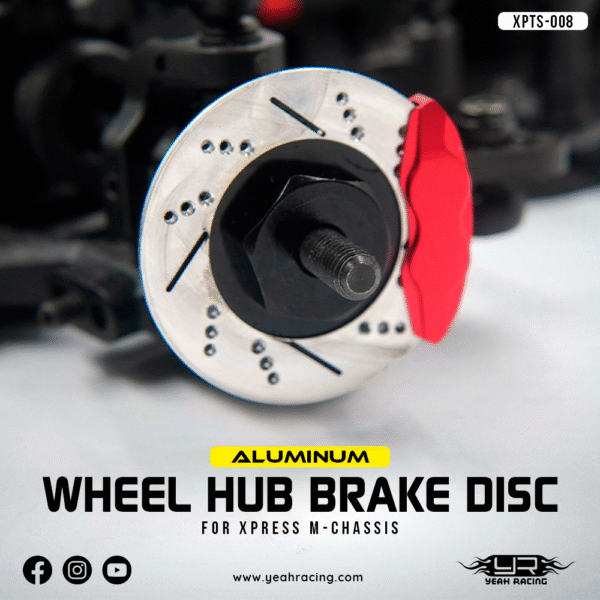 XPTS-008RD Yeah Racing Aluminum Wheel Hub Brake Disc Set for Xpress XM1 XM1S AM1 AM1S FM1S - Image 7