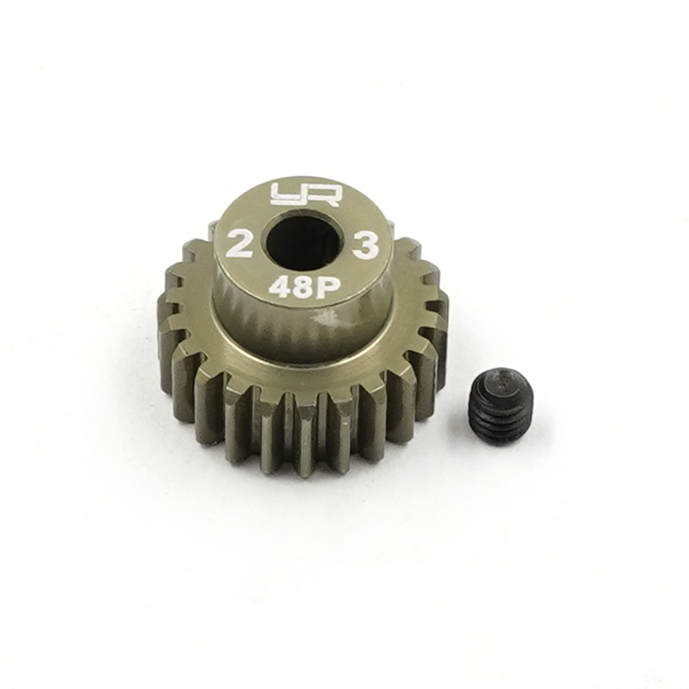 MG-48023 Yeah Racing Aluminum 7075 Hard Coated Motor Gear/Pinions 48P 23T