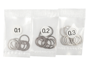 YA-0647 Yeah Racing 8x10mm Stainless Steel Spacer Set 0.1 0.2 0.3mm