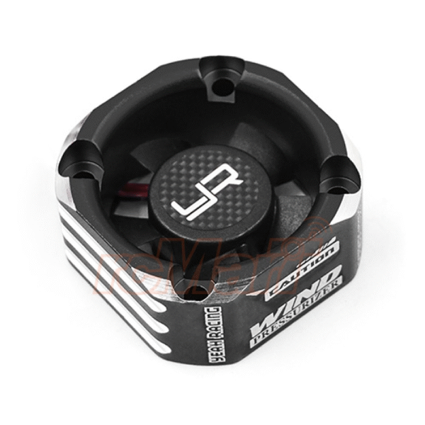 YA-0576BK Yeah Racing Aluminum Case Tornado 30mm Booster Fan Black