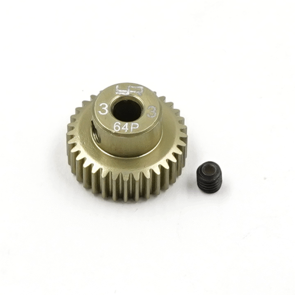 MG-64033 Yeah Racing Aluminum 7075 Hard Coated Motor Gear/Pinions 64P 33T
