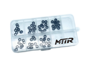 05108 Aluminum Shim Set M3x0.25~3.0mm Each 10pcs.black with FREE box