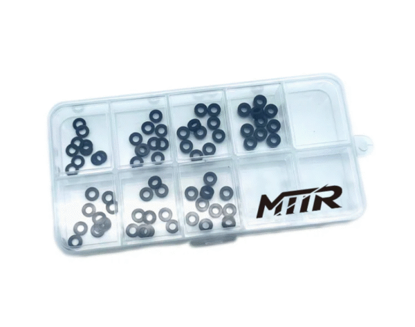 05108 Aluminum Shim Set M3x0.25~3.0mm Each 10pcs.black with FREE box