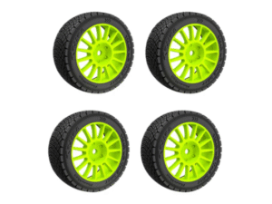 RZ088 Assembled Wheel Set For XTS-F10 RC Rally Car Green