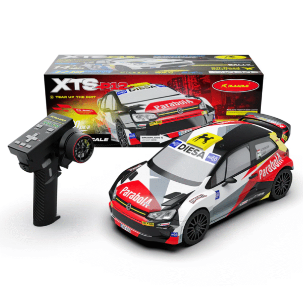 XTS-P12R Rlaarlo Metal RTR 1:12 Scale Brushless Rally  Car, XTS-P12, Red