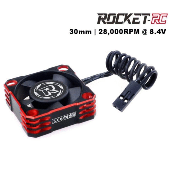SP-360003-11 ALU COOLING FAN FOR TURBO ESC 30X30 28000RPM RED