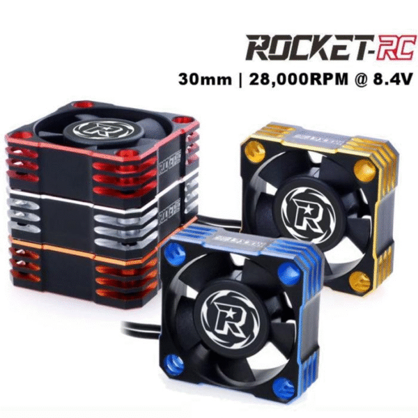 SP-360003-14 ALU COOLING FAN FOR TURBO ESC 30X30 28000RPM BLACK - Image 2