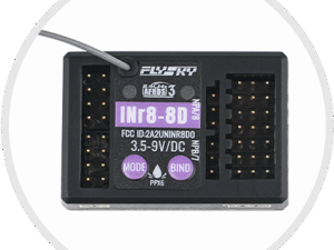 INR8-8D Flysky 2.4GHZ 8CH AFHDS3 Receiver PWM PPM Ibus Compatible  Transmitters Noble NB4 for RC Car
