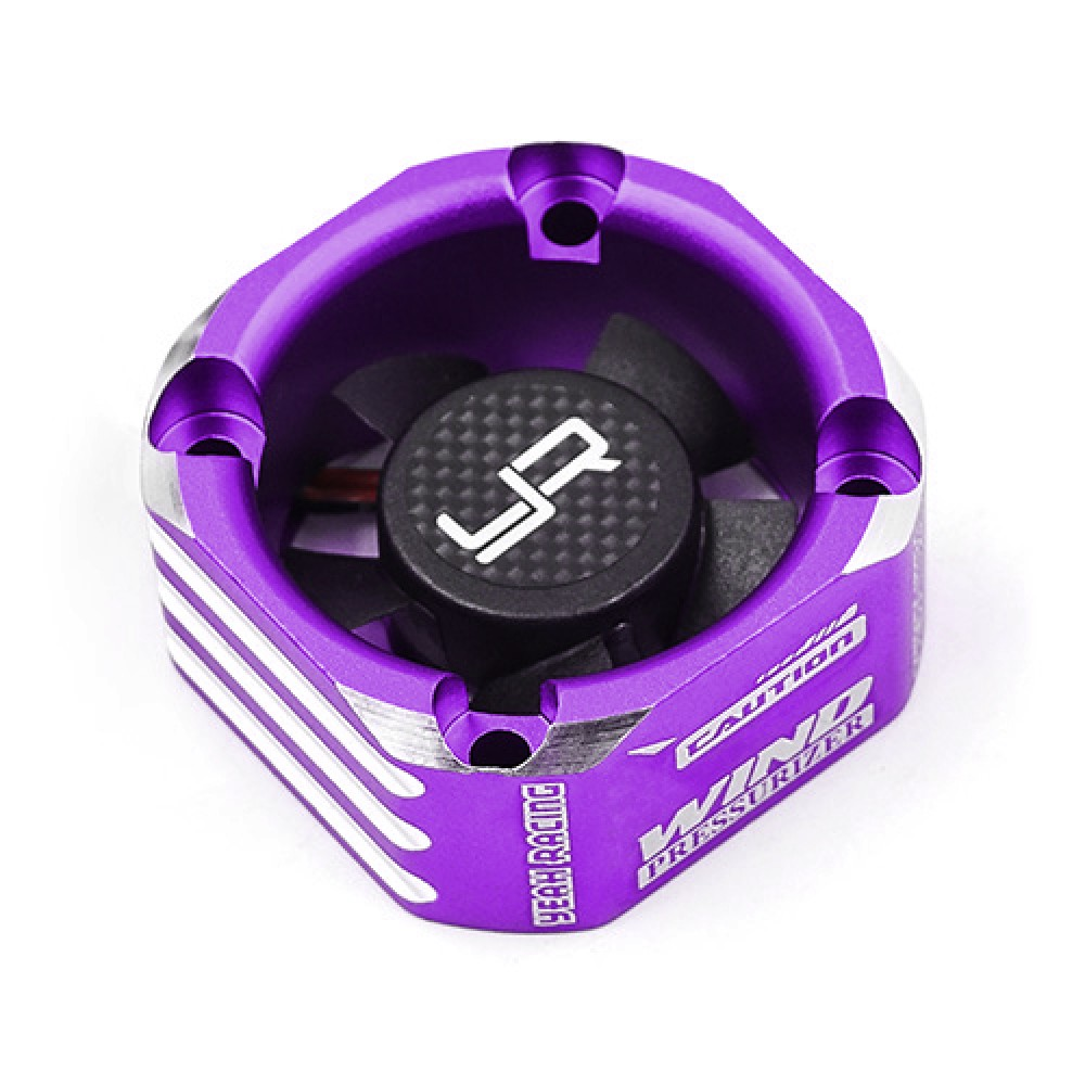 YA-0576PP Yeah Racing Aluminum Case 30mm Booster Cooling Fan Purple