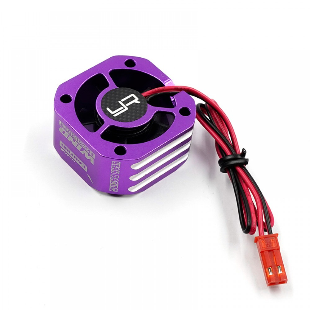 YA-0576PP Yeah Racing Aluminum Case 30mm Booster Cooling Fan Purple - Image 2