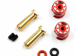 WPT-0160RD Yeah Racing Aluminum 5mm Bullet Plug w/Grips