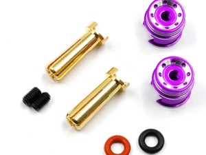 WPT-0160PP Yeah Racing Aluminum 5mm Bullet Plug w/Grips