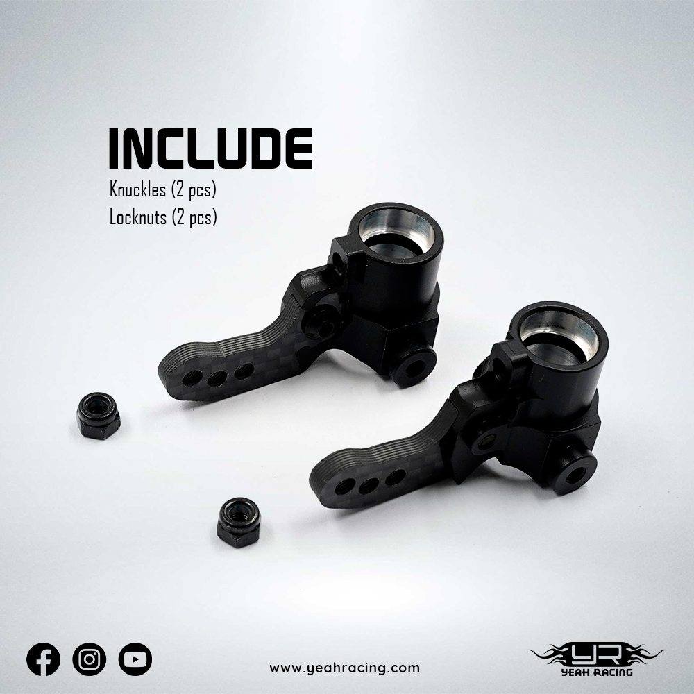 XPTS-006BK Yeah Racing Aluminum 7075 Steering Block for Xpress XM1 XM1S AM1 AM1S FM1S