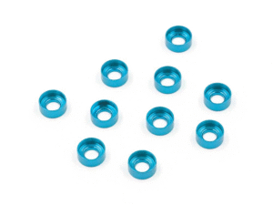 YA-0657BU Yeah Racing Aluminum M3 Button Head Countersunk Washer Blue 10 pcs