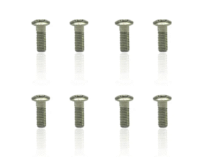 TTH050308 Titanium Flat Button Head Hex Socket Screws 3x8 (8pcs)