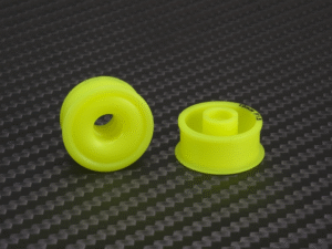 MR2089F15-19 PN Racing Mini-Z 2WD Machine Delrin Cut Yellow Formula 8.5x19mm Flanged Wheel F15
