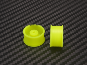 MA4089R2 PN Racing Mini-Z AWD Machine Delrin Cut Yellow Formula 11x20mm Flanged Wheel R2