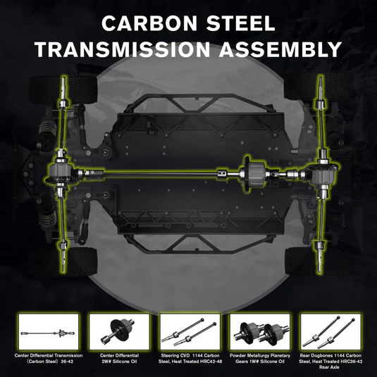 Rlaarlo 1/10 Carbon Fiber RC Rally Car XTS-S10 Roller(Without Electric Parts) - Image 4