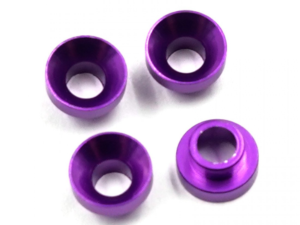 YA-0577PP Yeah Racing Aluminum Servo Washer (M3) 4pcs