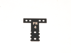 MR3074K PN Racing Mini-Z MR03/MR04 MM Spring Steel T-Plate #4 (Black)