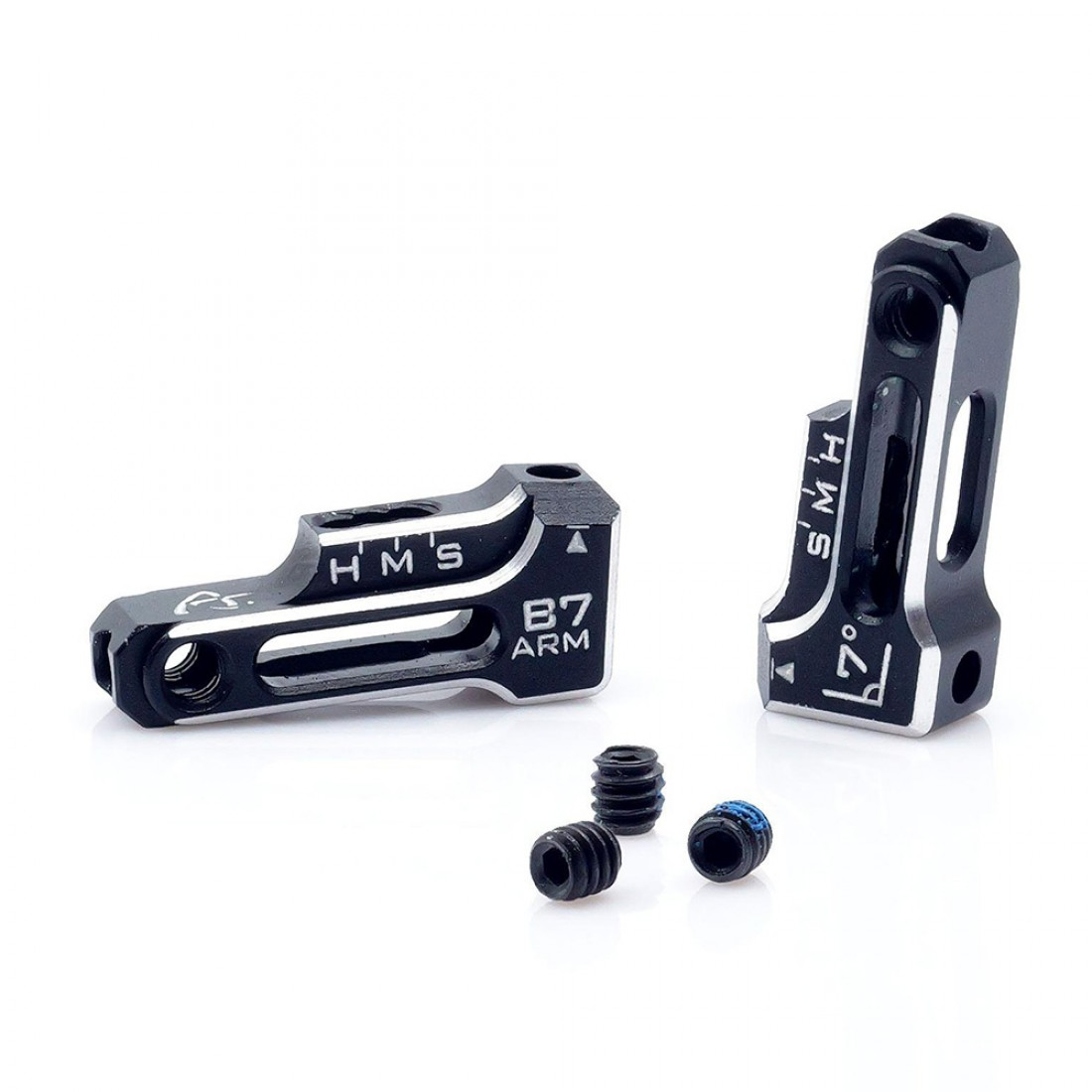 98308 Drift Art Aluminum 7Degree Backsweep Front Lower Arms Set For DA4 DA3