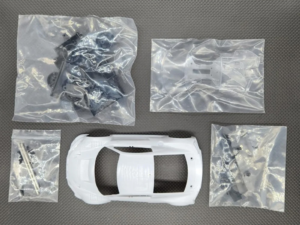 GL-R8-EVO-K01 GL Racing 1/28 GL R8 EVO White Body Set Limited Edition For Mini RC