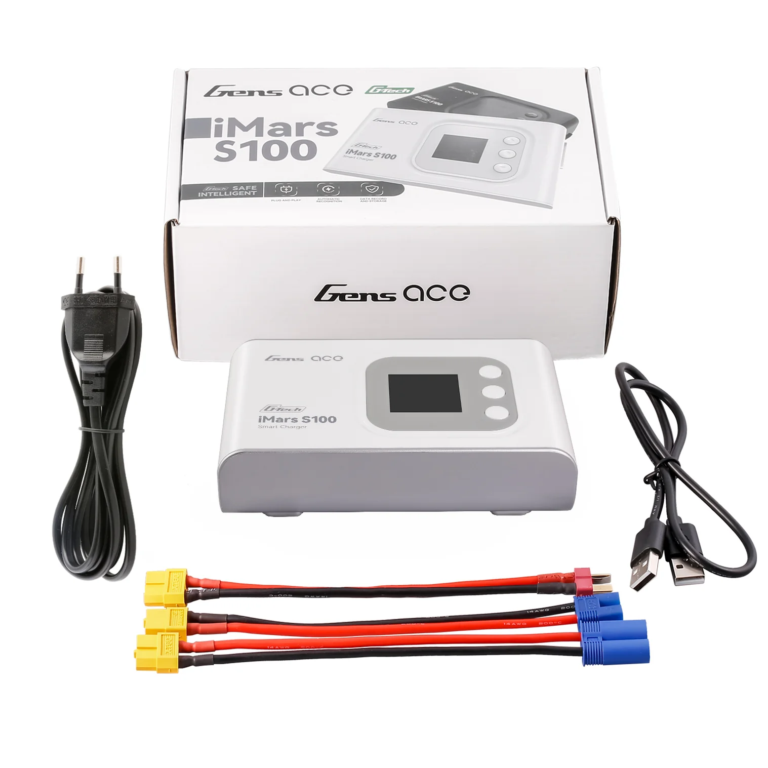 GEAS100-EW Gens ace iMars S100 G-tech Smart Charger | AC 100W | White - Image 2