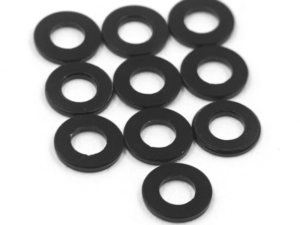 YA-0754BK Yeah Racing Aluminium M2 X 4mm Flat Washer 0.5mm 10pcs