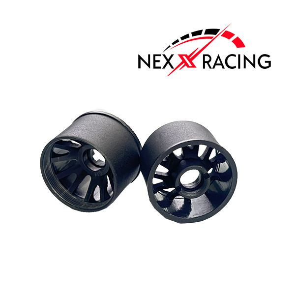 NXUSA-EVO-R14B Nexx Racing “JUD” threaded carbon-fiber reinforced EVO Flanged Rear Wheels (2) pcs for Mini-Z - 14mm