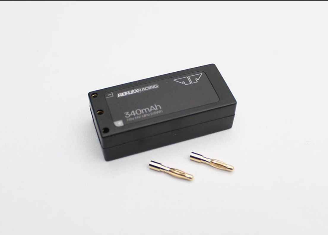 RRE012 Reflex Racing 340mah 7.6V LiHV Hardcase Battery Pack