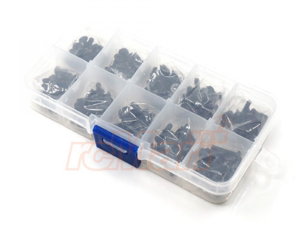 SSS-200 Yeah Racing 12.9 Grade Carbon Steel Screw Assorted Set (200pcs) w/Mini box