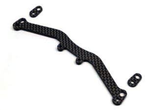 O-SCP049 Factory Pro RC Graphite 3.0mm Rear Upper Body Mount Set Black For Schumacher Mi10