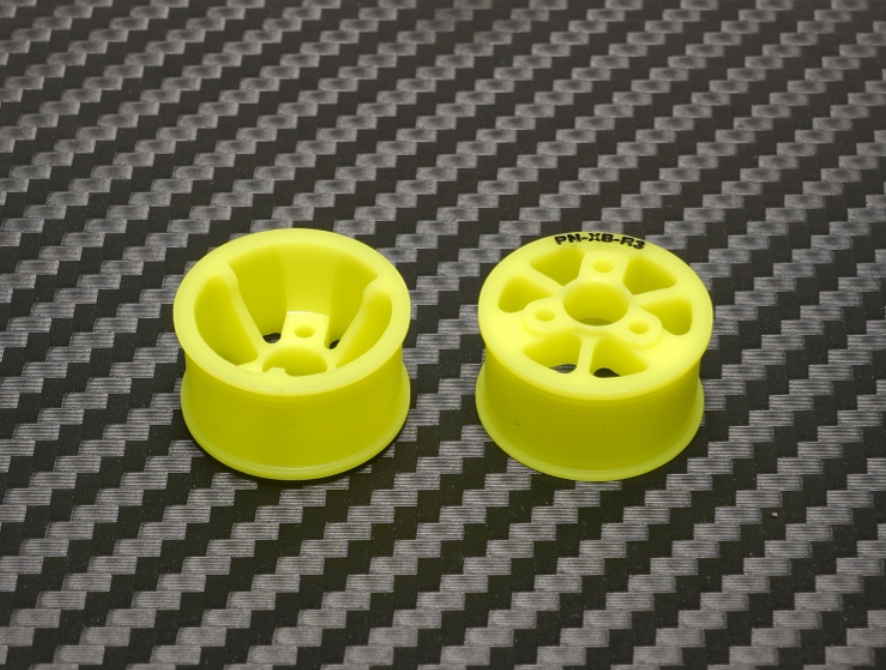 XB11Y3 PN Racing Machine Cut Delrin 11x20mm Yellow Flanged Rear Wheel R3 For XBILITY One