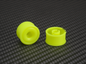 MR2089R0 PN Racing Mini-Z 2WD Machine Delrin Cut Yellow Formula 11x20mm Flanged Wheel R0